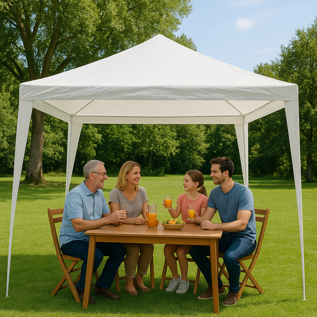 Tenda Gazebo Montável Encaixar Para Praia Jardim 2,4x2,4m Tenda Gazebo Montável Encaixar Para Praia Jardim 2,4x2,4m